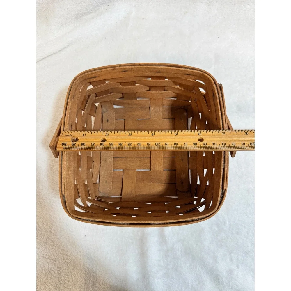 Longaberger Vintage‎ 1989 Signed Splint Berry Basket w/Bale Handle